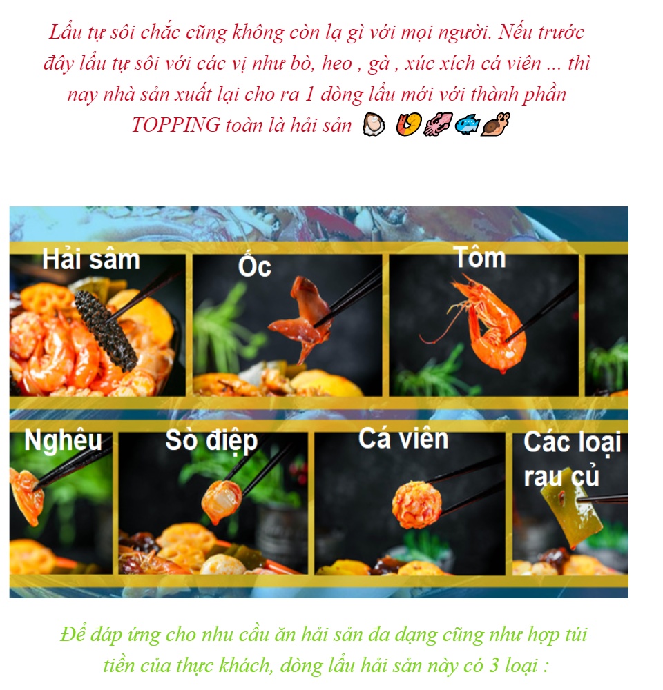 24515ac6db4d7d1a4959d5292b6e2b70 ?? Lẩu tự sôi hải sản thật 100% ?? ???????? - Hải sản bào ngư hải sâm