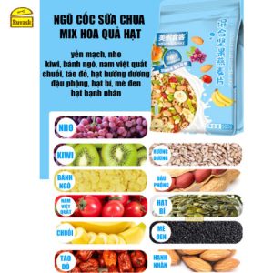 Ngũ Cốc Giảm Cân Sữa Chg Cân - Ngũ Cốc Trái Cây Mix Hạt Ăn Liền - Đồ Ăn Vặt Nội Địa Trung Quốc - Ruua Trái Cây Mix Hạt Sấy Khô Oatmeal Yến Mạch Meizhoushike - Ngũ Cốc Ăn Kiêng Dinh Dưỡng Ăn Liền Giảm Cân Tănvask