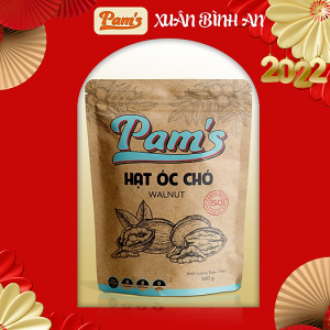 Hạt Óc Chó Mỹ Chính Hãng PAM'S PAHOCTU500, Hạt Óc Chó nhập khẩu từ Mỹ, chất lượng cao, giòn béo, thơm ngon (500g)