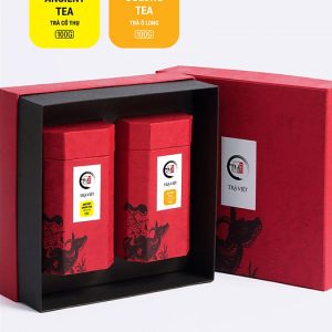 Hộp Quà Tri Kỷ Trà Việt – Trà Ô Long hương vị nhẹ nhàng, tinh tế – Trà Cổ Thụ vị trà thì rất đượm - Hộp quà tặng cao cấp tặng bạn bè, người thân, tri ân khách hàng trong các dịp Lễ, Tết.