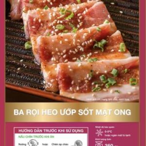 HCM - READY TO COOK Ba rọi heo ướp sốt mật ong 350g Mega Việt Phát (MVP) - Giao nhanh